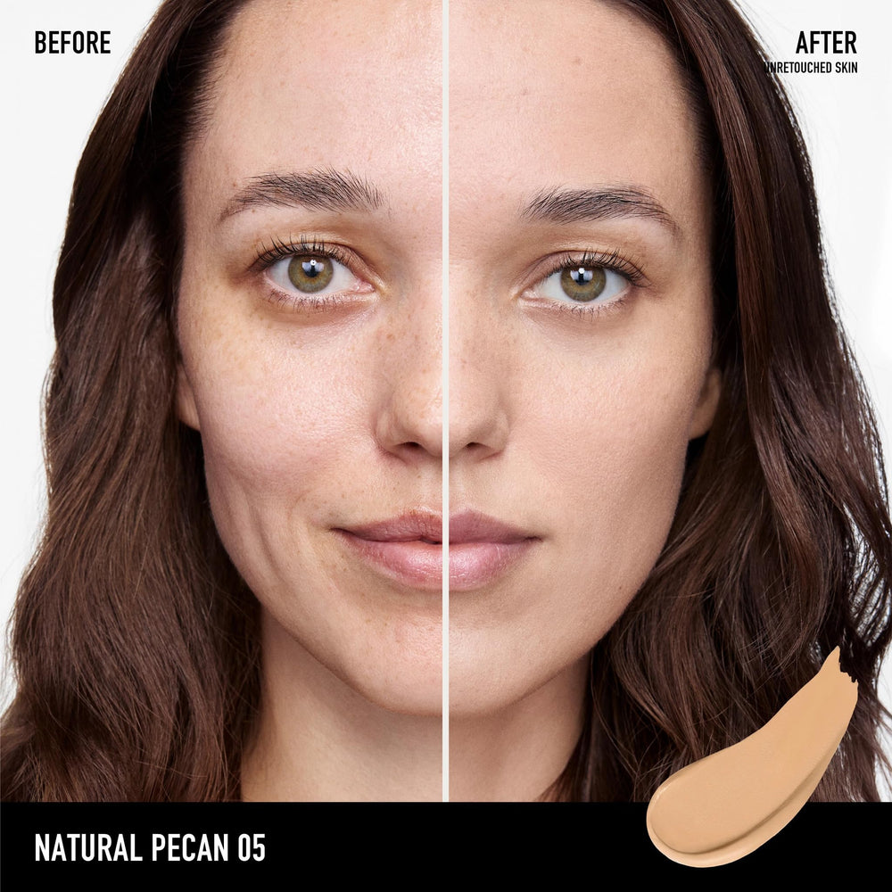 bareMinerals texture close-up displaying matte finish and lightweight feel