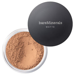 bareMinerals front packaging showing shade 18 Medium Tan and benefits