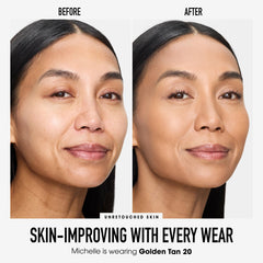 bareMinerals powder texture close-up demonstrating lightweight blendability