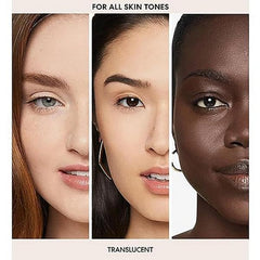 bareMinerals open compact with puff highlighting on-the-go touch-up ease