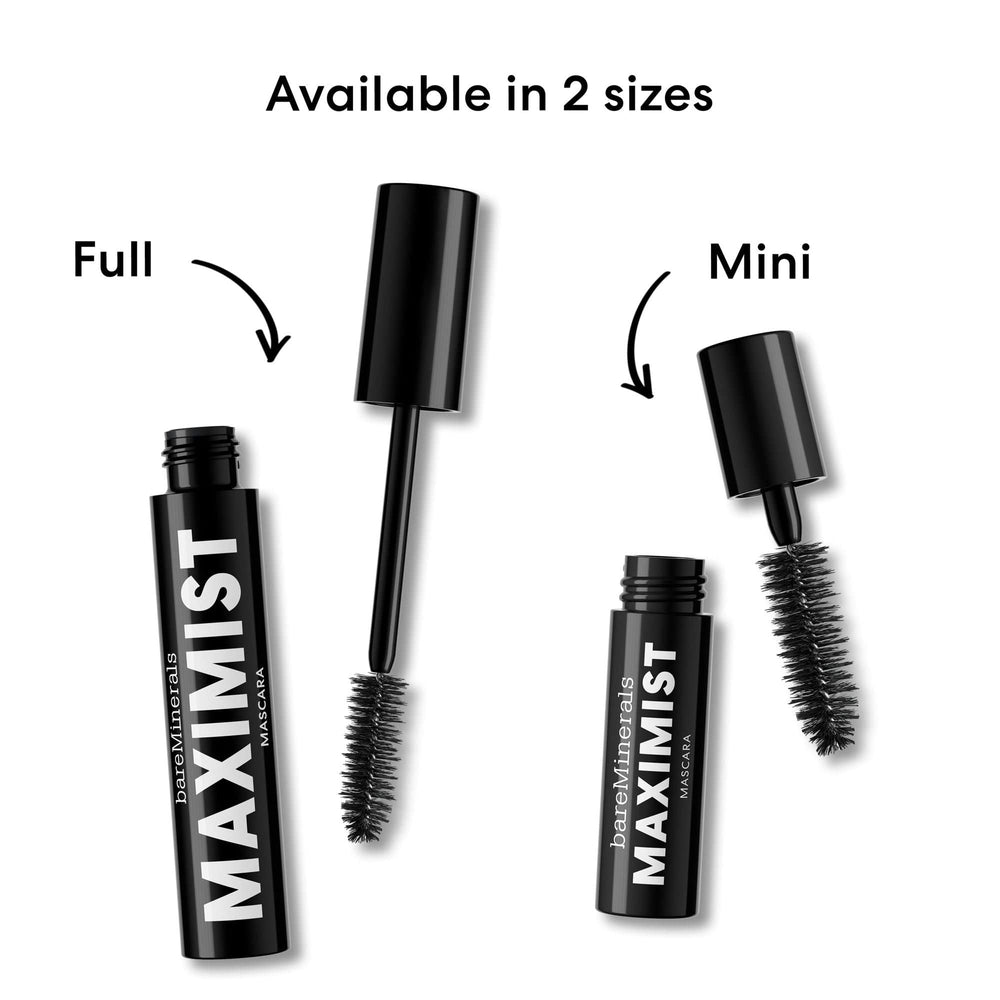 bareMinerals mini tube next to a passport showing travel-size convenience and packable benefit