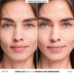 bareMinerals texture close-up swipe demonstrating creamy blendability benefit