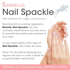 BARIELLE applied on natural nails showing concealed ridges and polished look