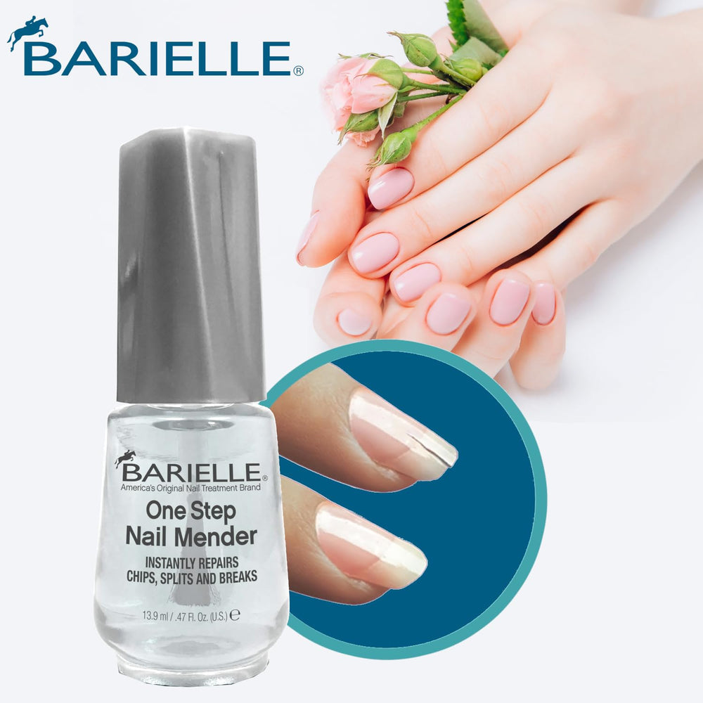 BARIELLE bottle next to coin showing compact .47 oz size and portability