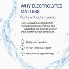 Close-up droplet of Base18 mist highlighting lightweight texture and hydration