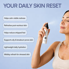Label close-up on Base18 bottle showing minimal ingredients for gentler skin