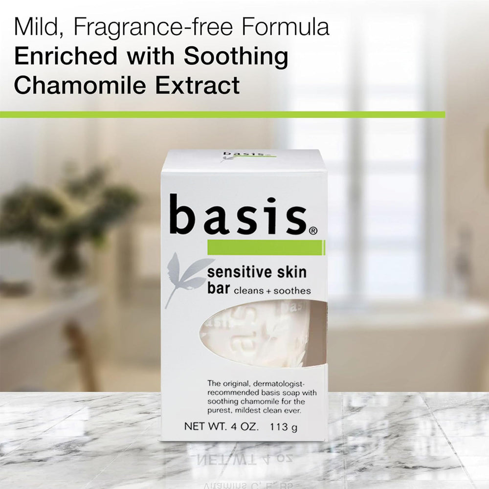 Basis close-up of bar texture highlighting creamy, moisturizing feel