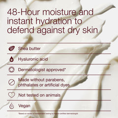 Bath & Body Works hand applying cream showing smooth absorption benefit