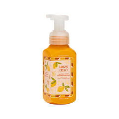 Bath & Body Works Limoncello front bottle showing pump and label benefits