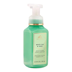 Bath & Body Works bottle front view showing label and convenient pump, gentle cleansing