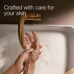 Bath & Body Works product label detail highlighting gentle ingredients and benefit
