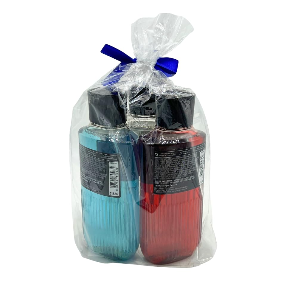 Bath & Body Works three bottles side-by-side to show actual size and set variety