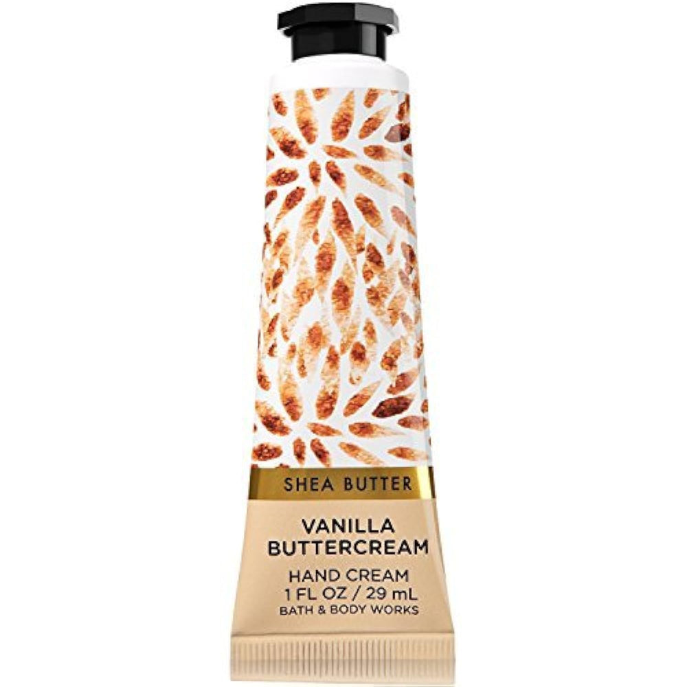 Bath & Body Works hand cream front packaging shows size and moisturizing effect