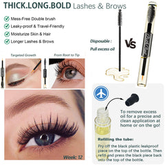 Bathrest liner brush applying oil along lash line for targeted conditioning and strength