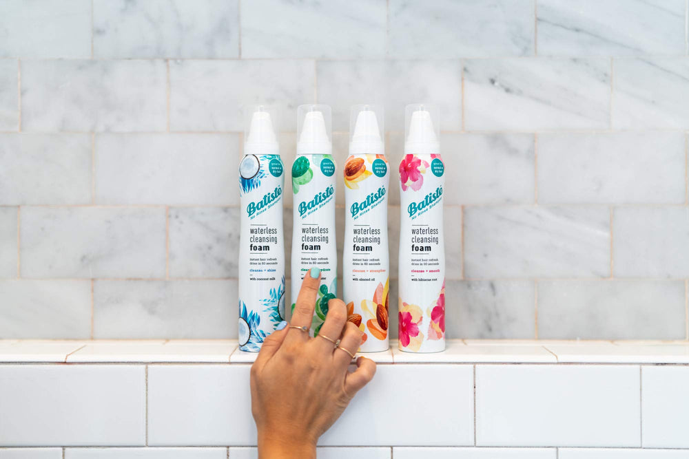 Batiste before and after roots showing reduced oil and renewed volume benefit