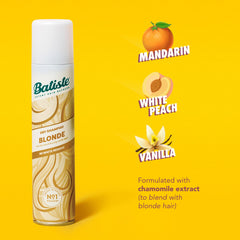Batiste Blonde bottle on bathroom shelf for convenient everyday use