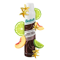 Batiste front can image showing tinted dry shampoo for dark hair and quick refresh benefit