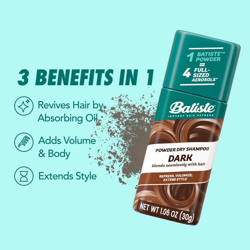 Batiste with brush and comb showing post-application blending and styling