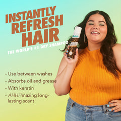 Batiste used to create an updo adding grip and fuller appearance