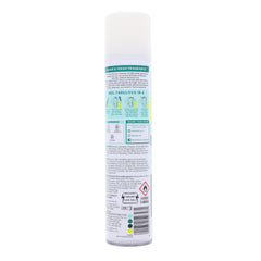Batiste spray mist close-up illustrating fine dry-shampoo texture and quick absorption