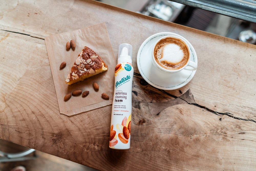 Batiste before and after hair comparison showing refreshed, less oily hair instantly