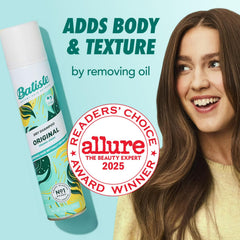 Batiste styled hair after use showcasing refreshed look and improved texture benefit