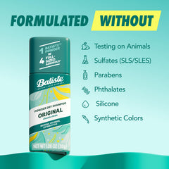 Batiste fine powder texture close-up for fast oil absorption