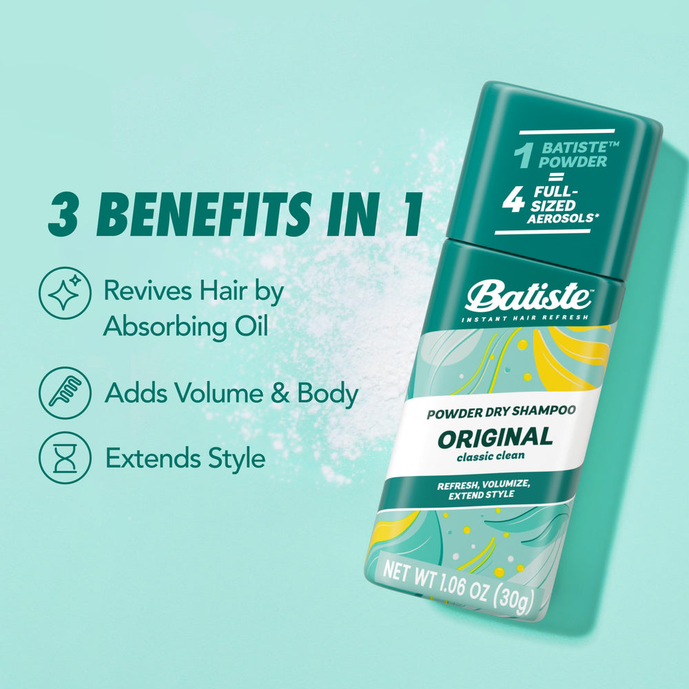 Batiste bottle in purse and carry-on illustrating travel convenience