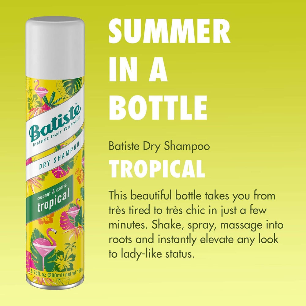 Batiste size comparison beside travel items highlighting handbag convenience