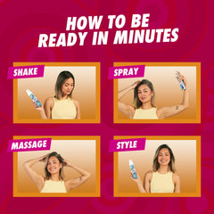 Batiste before and after comparison revealing fuller, bouncier hair result