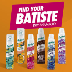 Batiste size shown next to hand indicating travel-friendly 200 ml convenience