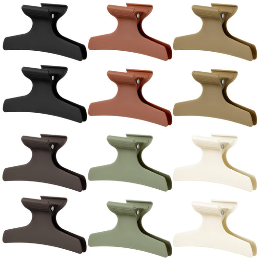 Batiyeer front packaging showing 12 Morandi clips and tidy storage benefit