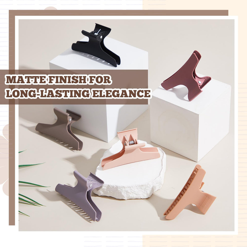 Batiyeer clips used to pin up hair while styling for neat, efficient work