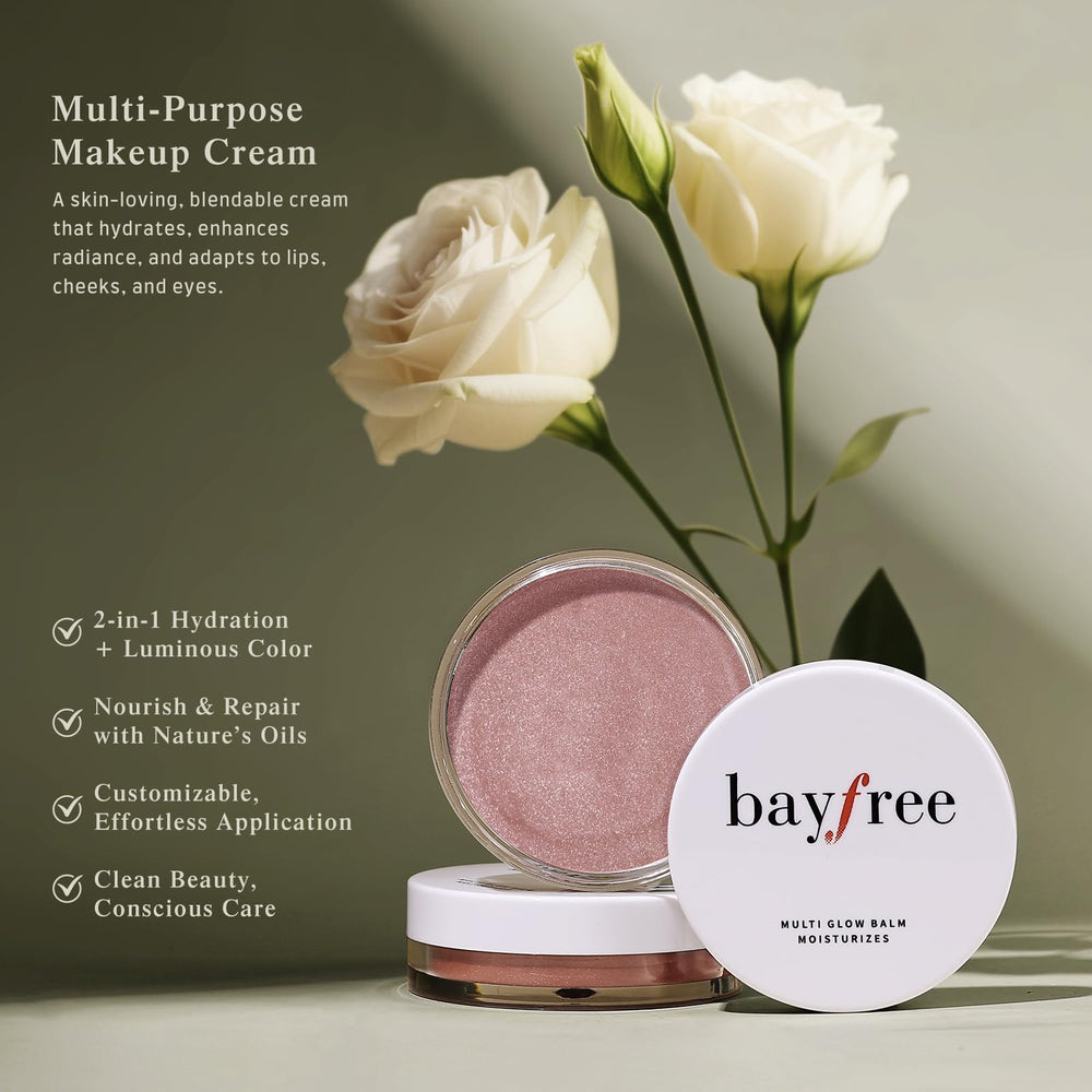 bayfree swatch on wrist demonstrating buildable color payoff and moisturizing sheen