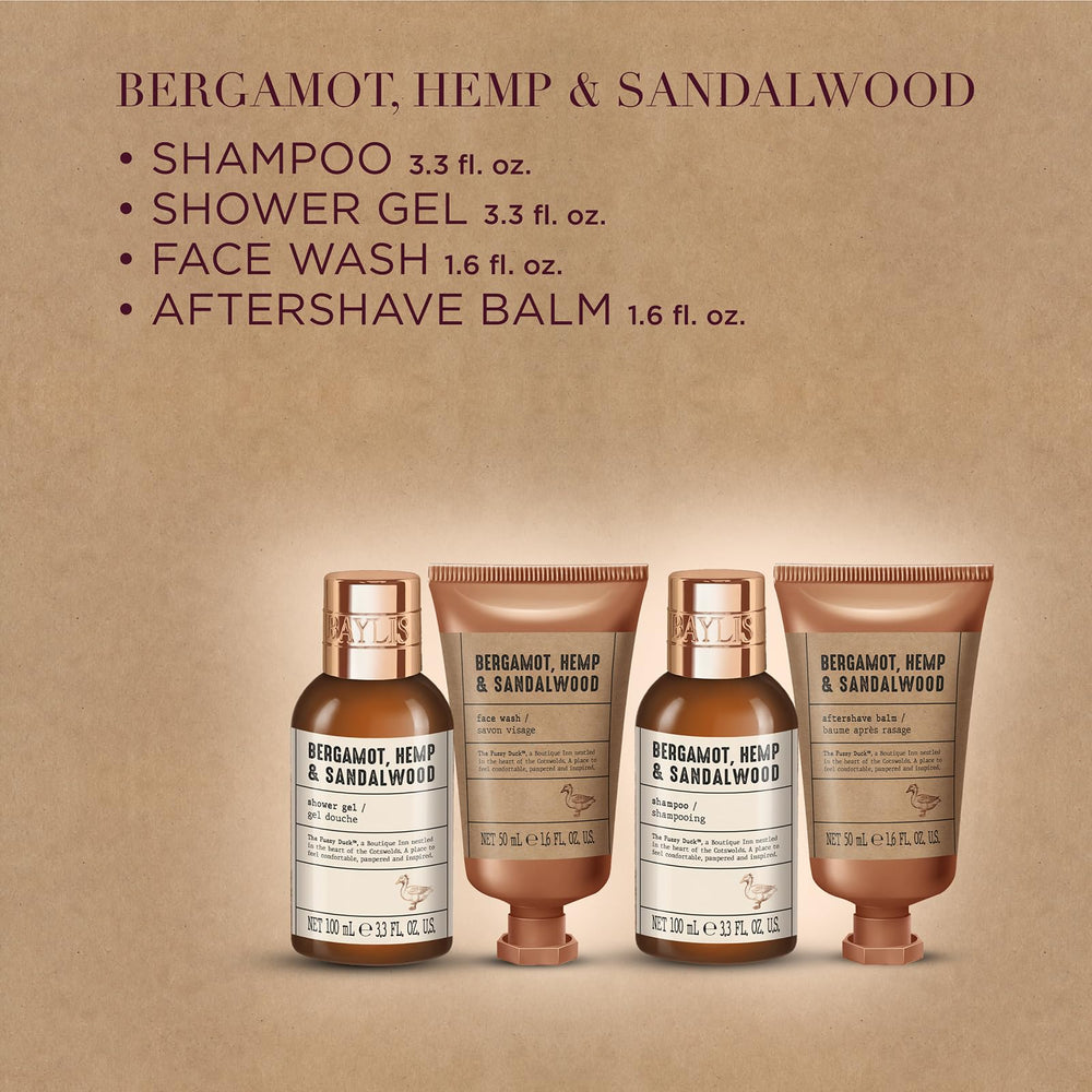 Baylis & Harding apothecary-style label close-up highlighting rustic design and product identity