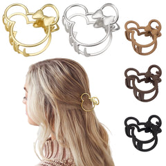 BBGifts front view of five mouse-ear hair clips, perfect for gifting