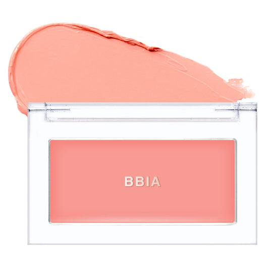 BBIA compact front view showing downy peach shade and travel-friendly design