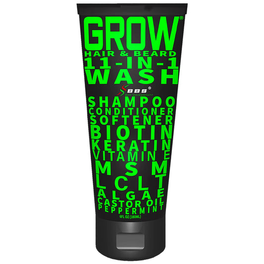 BBS BEST BEARD STUFF front packaging showing bottle and label for quick product ID and benefit