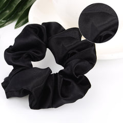 BBTO scrunchie holding a ponytail neatly without creasing hair