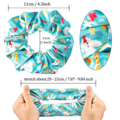 BBTO scrunchie in a practitioner's ponytail in clinic for secure all-day hold