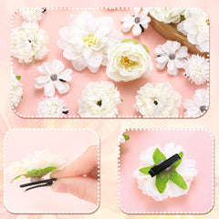 BBTO clips attached to veil and dress for coordinated details