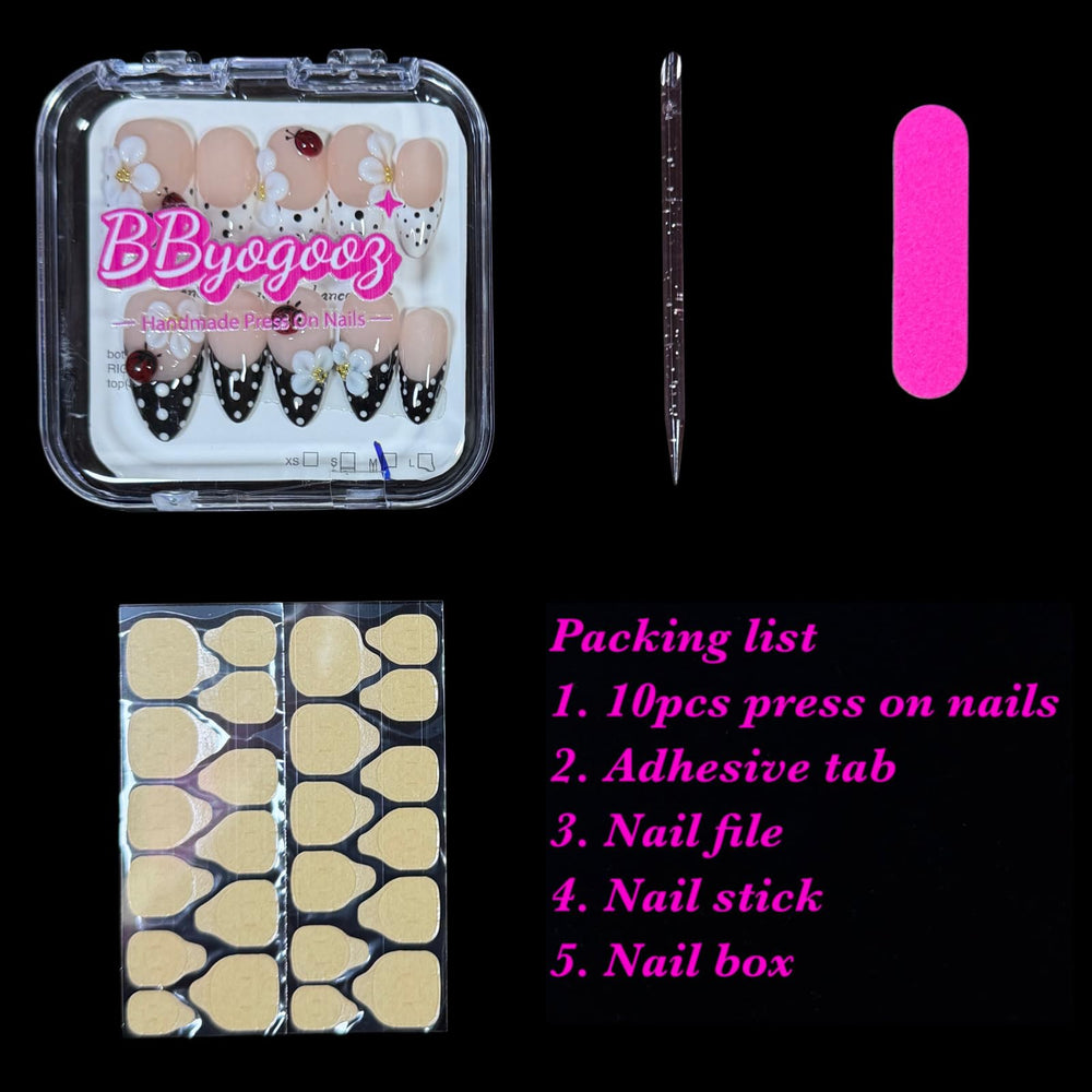 BByogooz included application kit with adhesive tabs and sizing guide shown