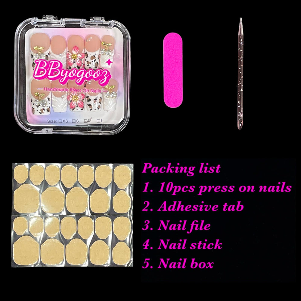 BByogooz nails worn with outfit showing instant polished look