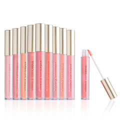 B.C BEAUTY CONCEPTS front packaging showing ten pink glosses for gifting and convenience
