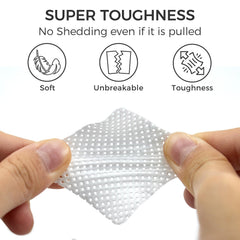 Bcowos pad absorbing remover liquid demonstrating fast polish removal benefit