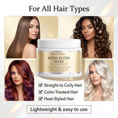 BCYXLR applying mask to wet hair for detangling and conditioning