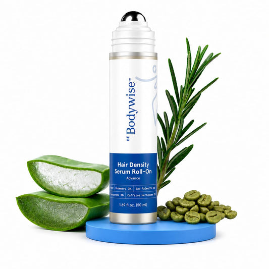 Be Bodywise front packaging showing serum bottle and brand benefits
