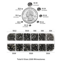 BEADSLAND rhinestones in use on nails demonstrating precise placement benefit