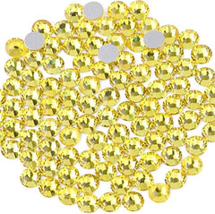 BEADSLAND close-up of glass facets showing precise cut and bright citrine shine