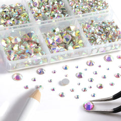 BEADSLAND close-up of crystal AB facets showing bright sparkle and true glass clarity